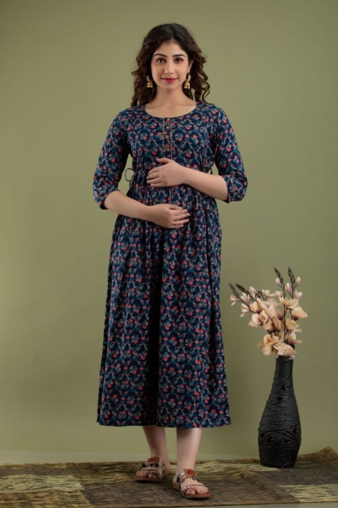 Nevy Blue Feeding Kurti