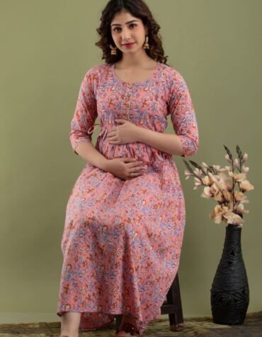 Light pink feeding kurti