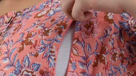 Light pink feeding kurti